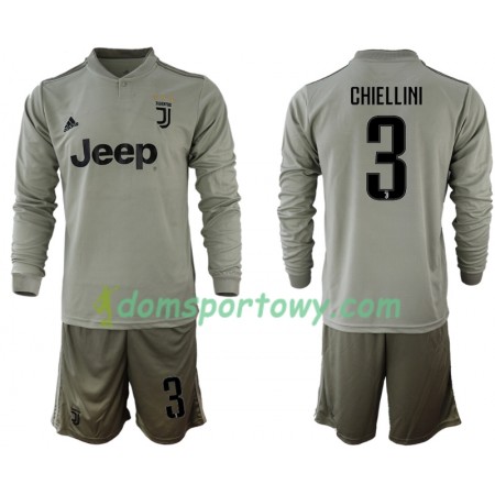 Koszulka Juventus CHIELLINI 3 Dziecięcy Wyjazdowe Koszulki Piłkarskie 2018-2019 Długi Rękaw